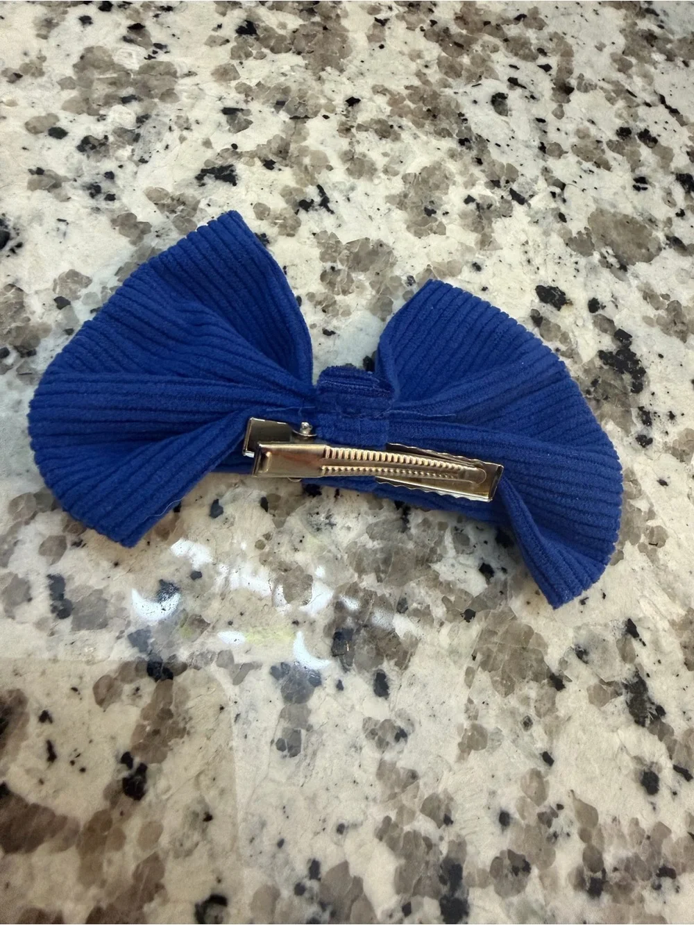 Blue Ruffle Bow Pet Dress with Matching Hair Bow